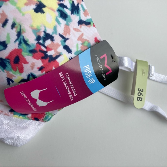 Maidenform Push-Up Cup Boosting Sexy Demi Shaping Bra - Picture 2 of 4